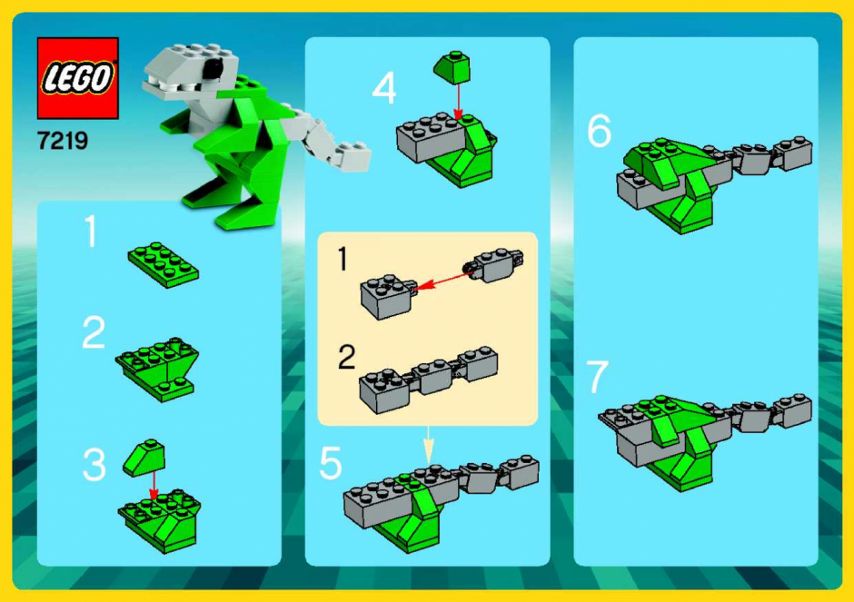инструкция по сборке лего динозавры