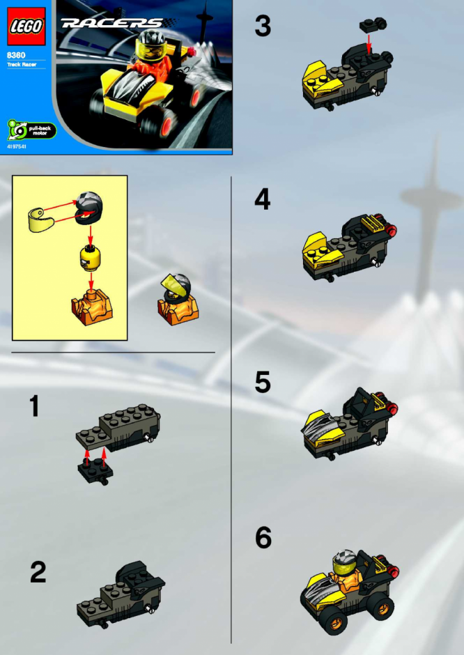 Инструкция лего гоночная машина