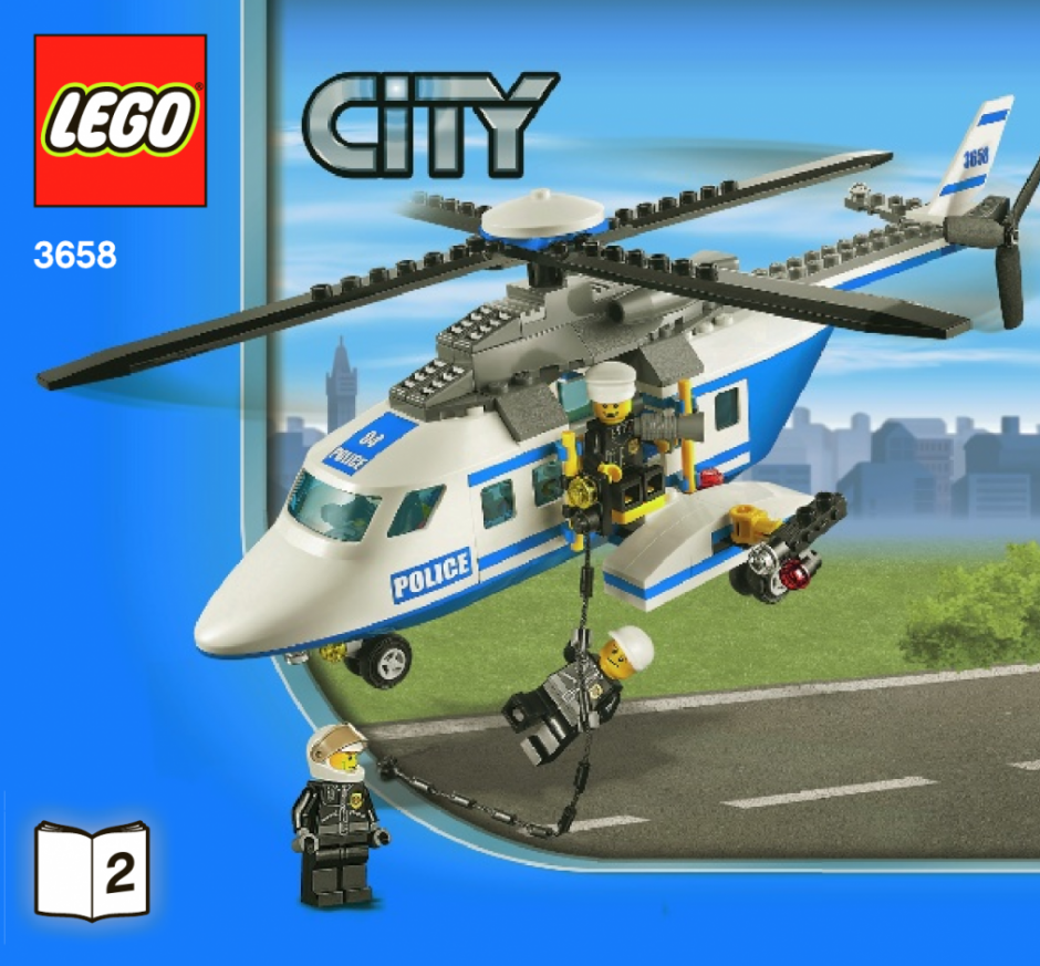 лего инструкция полицейский вертолет