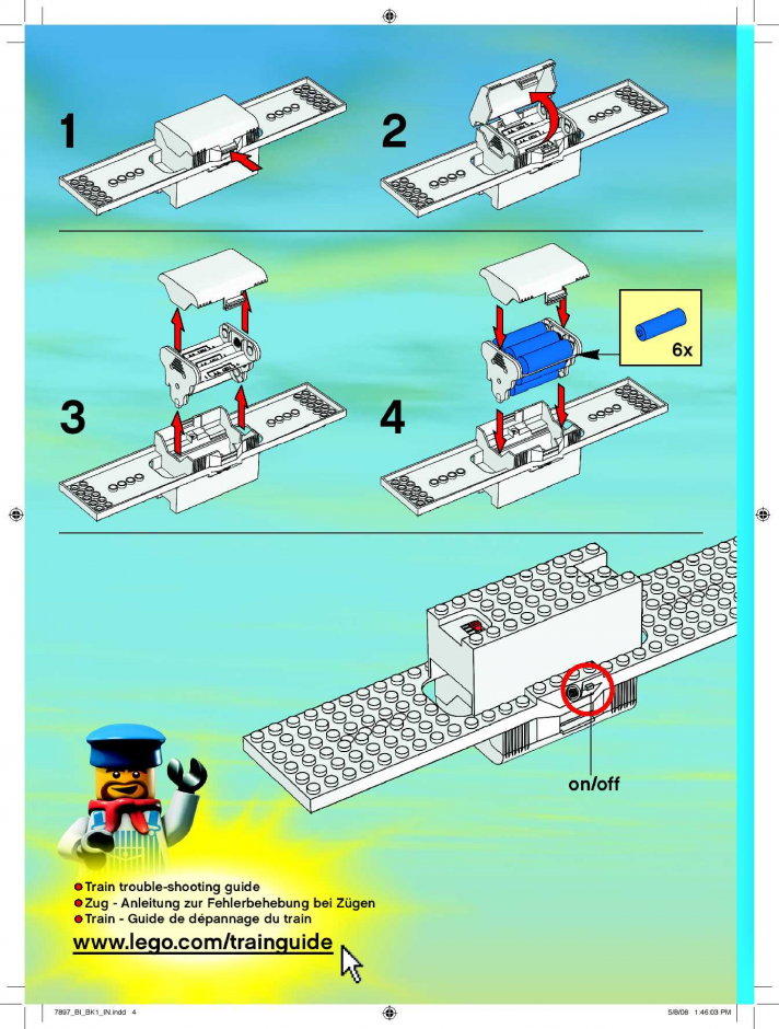 инструкция  Пассажирский поезд шаг 3