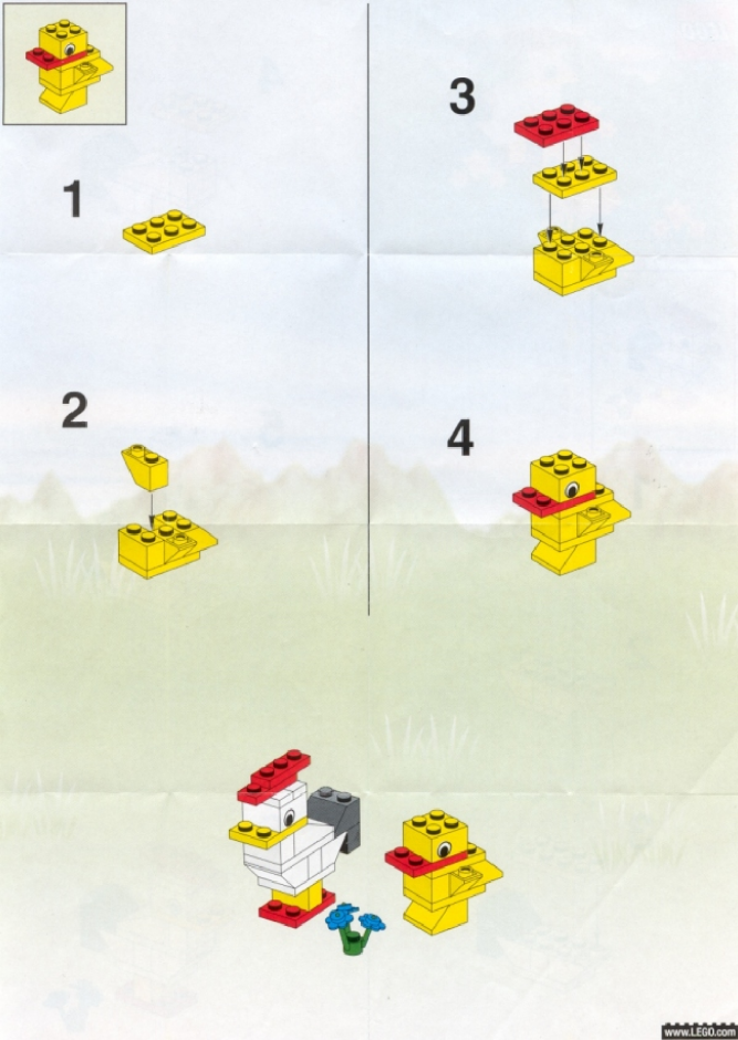 инструкция  Пасхальные курица и цыплёнок шаг 2