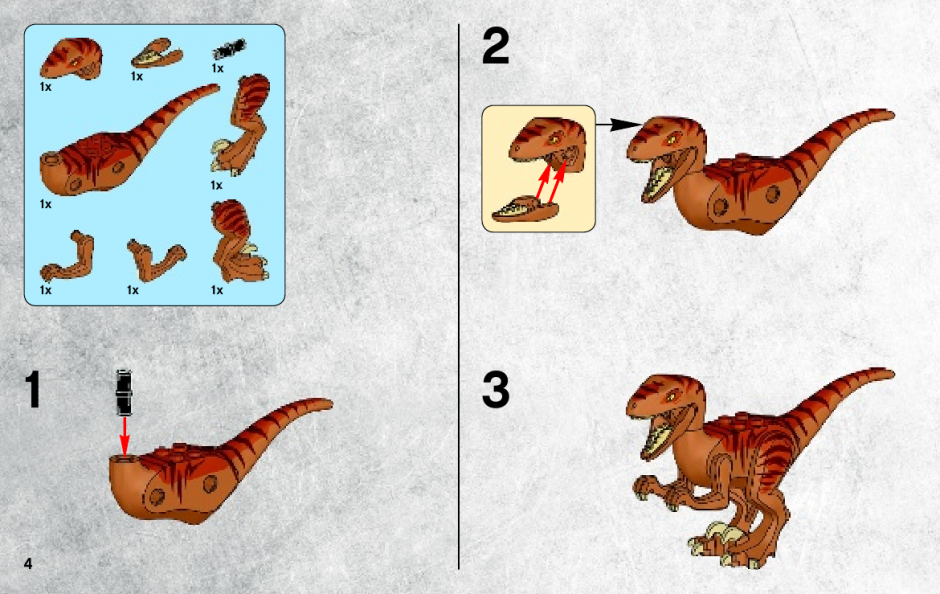 инструкция Штаб-квартира защиты от динозавров  шаг 3