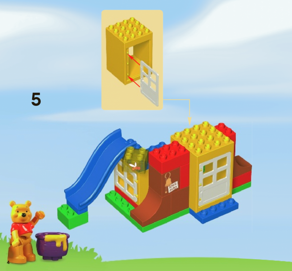 инструкция Winnie the Pooh's House шаг 3