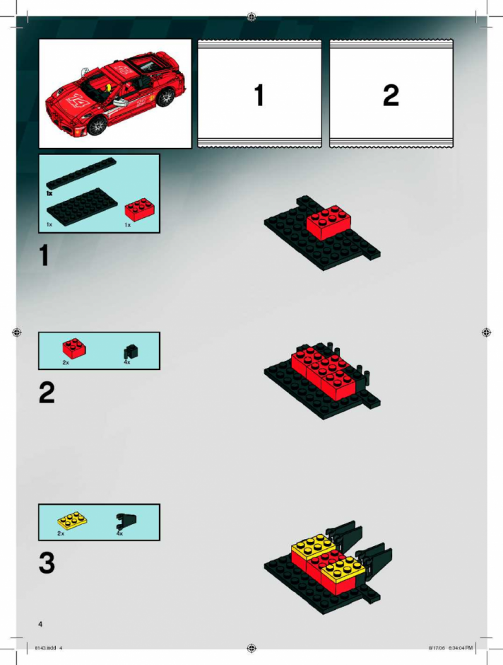 инструкция Феррари F430 в масштабе 1:17  шаг 3