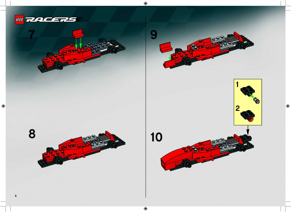 инструкция  Феррари F1 на пит-стопе шаг 3
