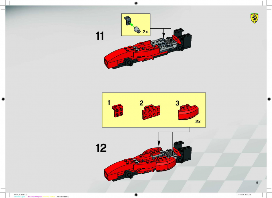 инструкция  Феррари F1 на пит-стопе шаг 4