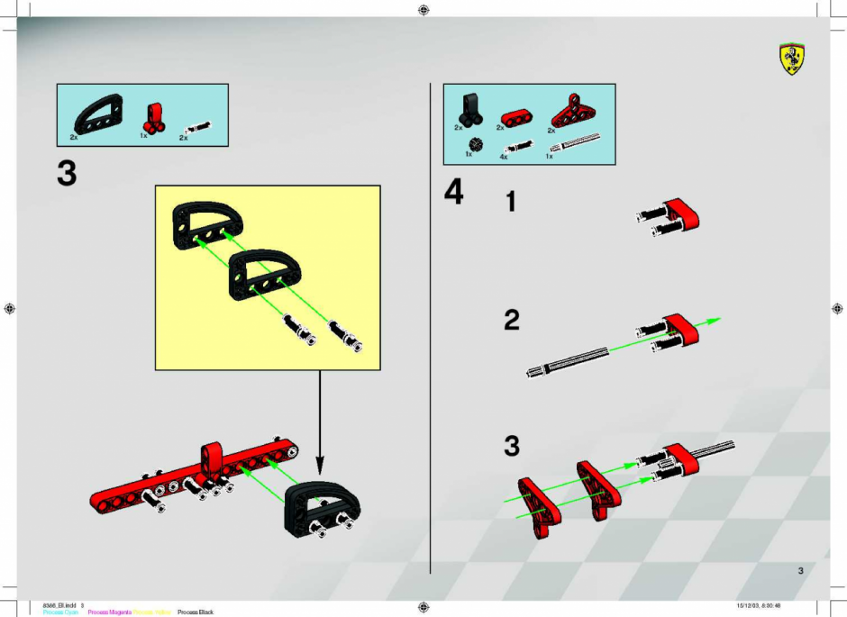 инструкция  Гоночный автомобиль Феррари F1 в масштабе 1:10 шаг 2