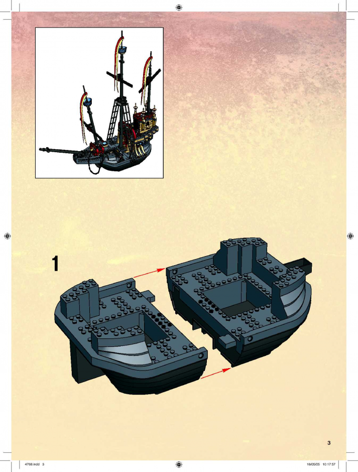 инструкция  Корабль из Дурмштранга шаг 2
