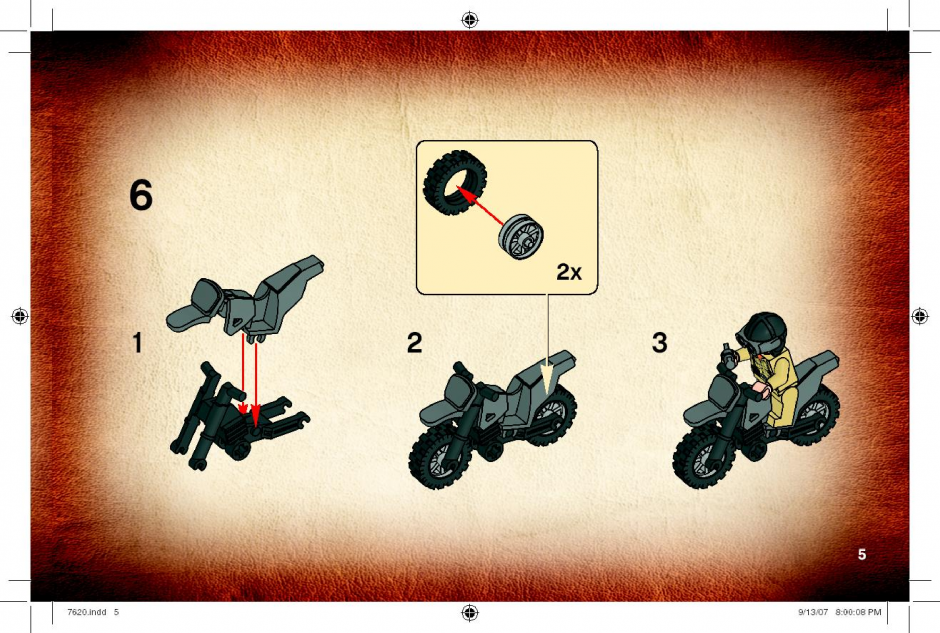 инструкция  Погоня на мотоцикле шаг 4