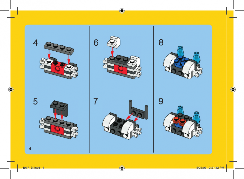 инструкция  Мини роботы шаг 3