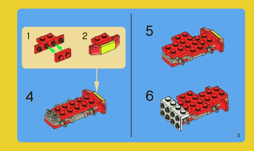 инструкция Пожарная мини-машина  шаг 2