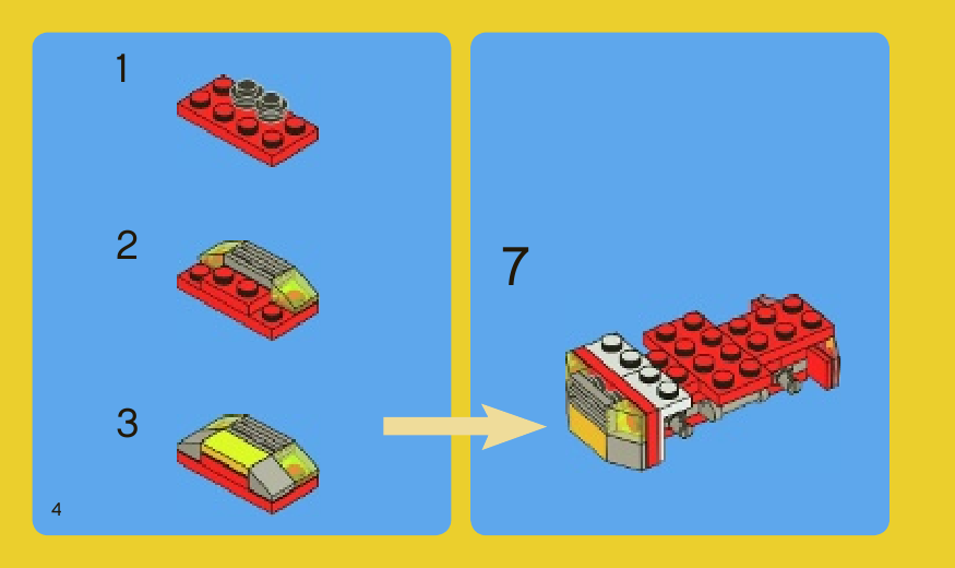 инструкция Пожарная мини-машина  шаг 3