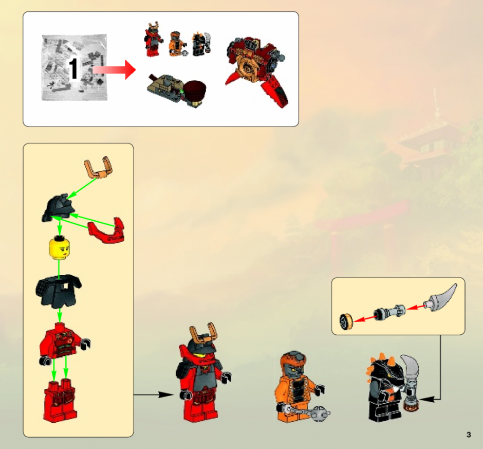 инструкция Механический самурай  шаг 2