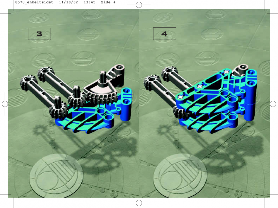 инструкция Bionicle 8578/8593 шаг 3