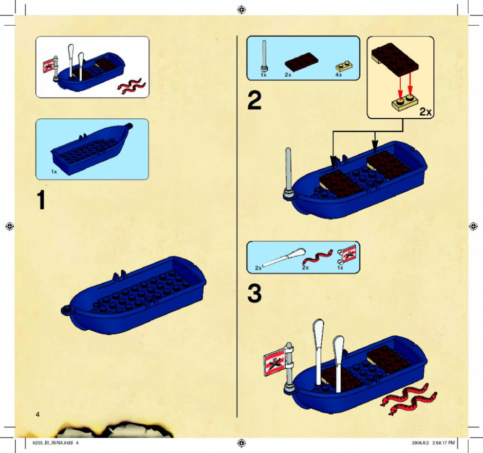 инструкция  Кораблекрушение шаг 3