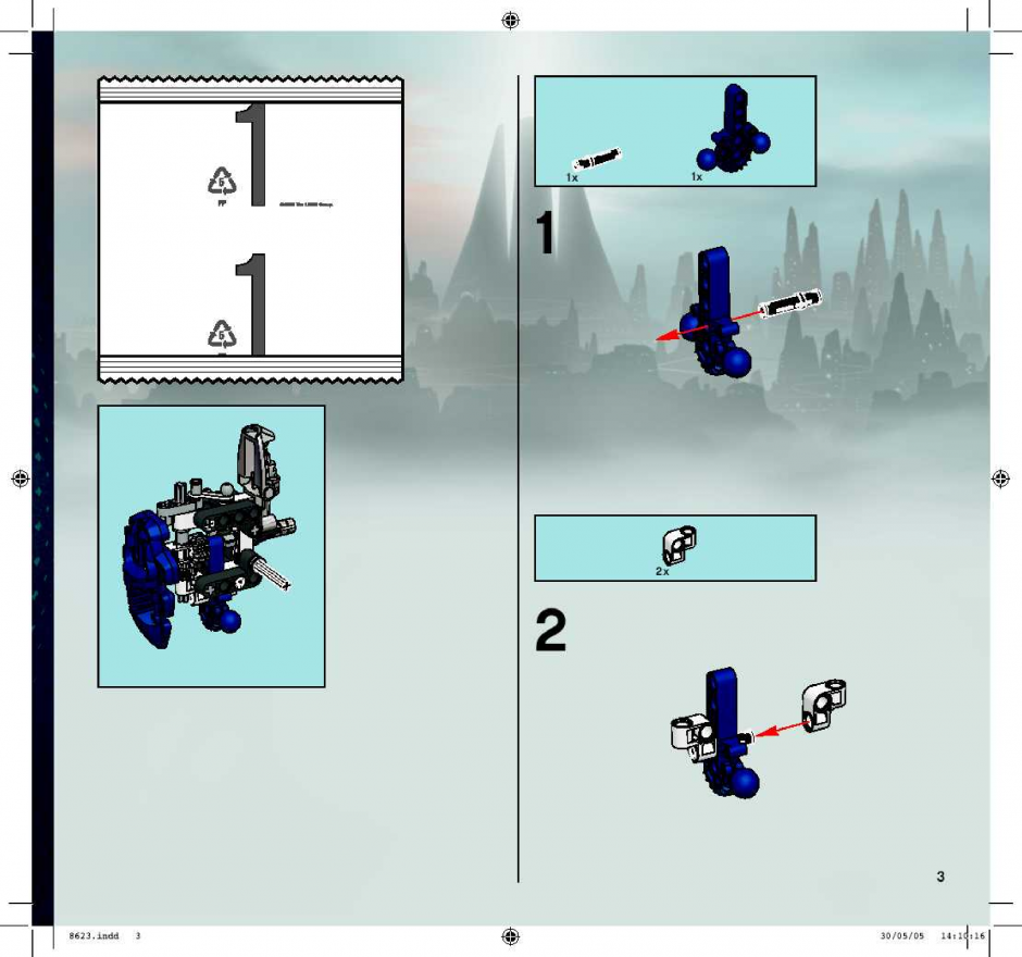 инструкция Bionicle Krekka + DVD шаг 2