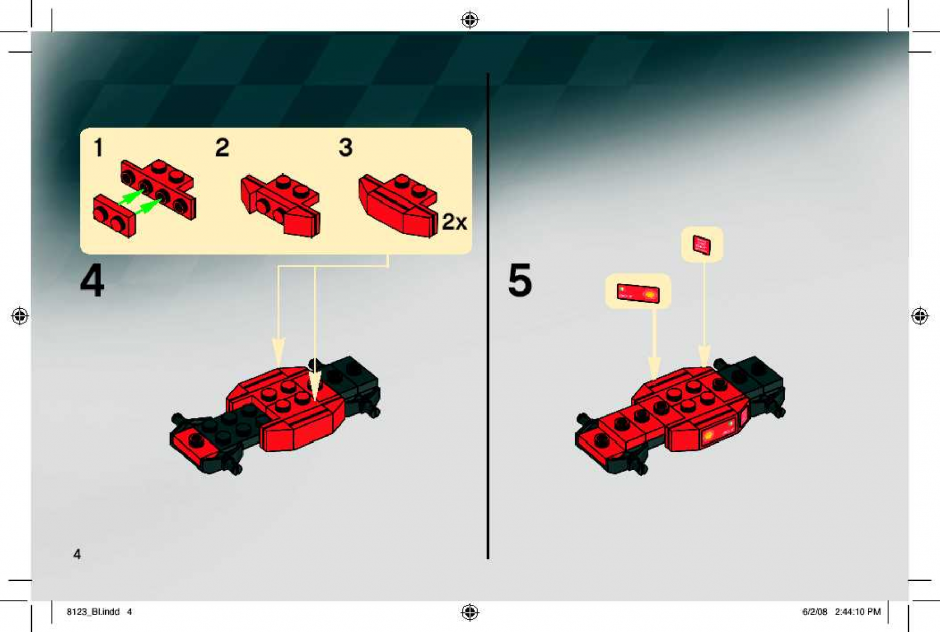 инструкция  Гонщики Феррари F1 шаг 3