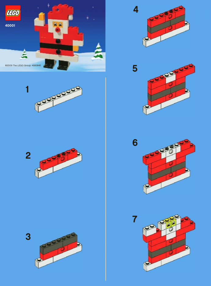 инструкция  Дед Мороз шаг 1
