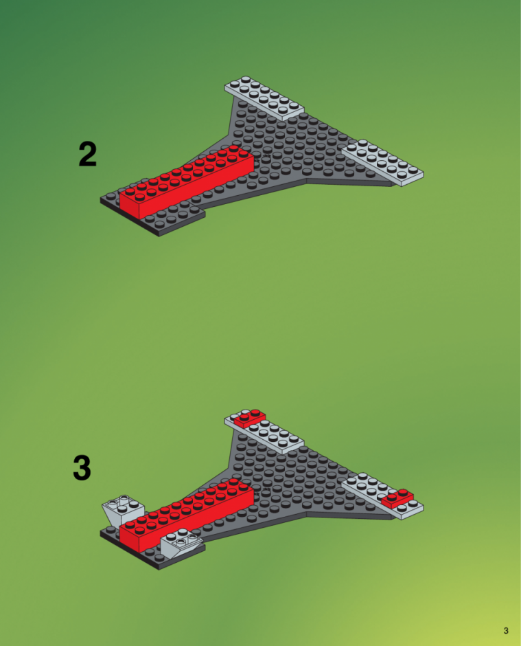 инструкция  Истребитель с подвижными крыльями шаг 2