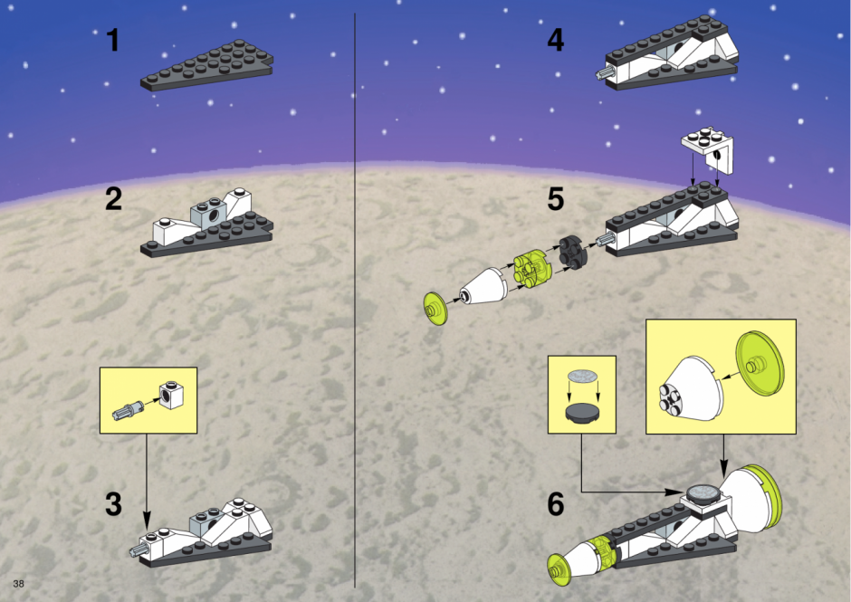 Схема лего космический корабль