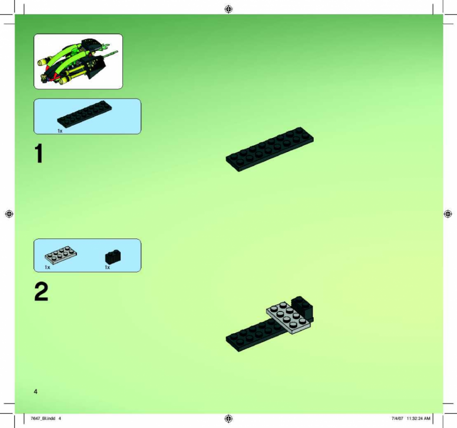 инструкция  Истребитель-трансформер MX-41 шаг 3