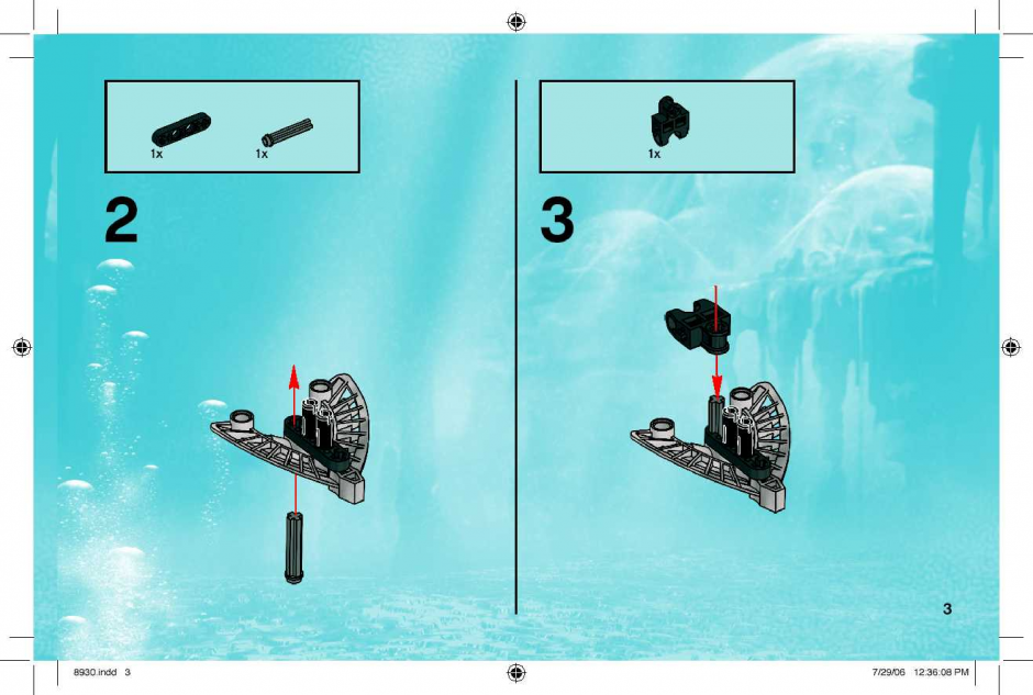 инструкция Bionicle Co-pack шаг 2