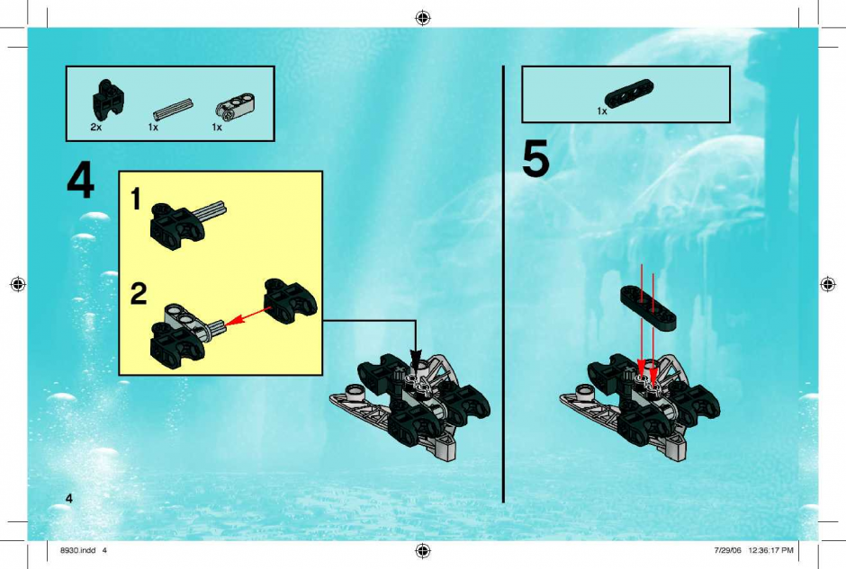 инструкция Bionicle Co-pack шаг 3