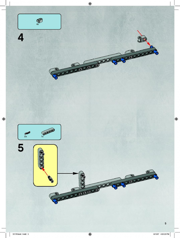 инструкция Моторизированный шагающий робот AT-AT  шаг 4