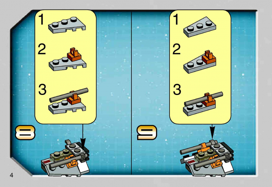 инструкция  AT-ST и Снежный спидер шаг 3