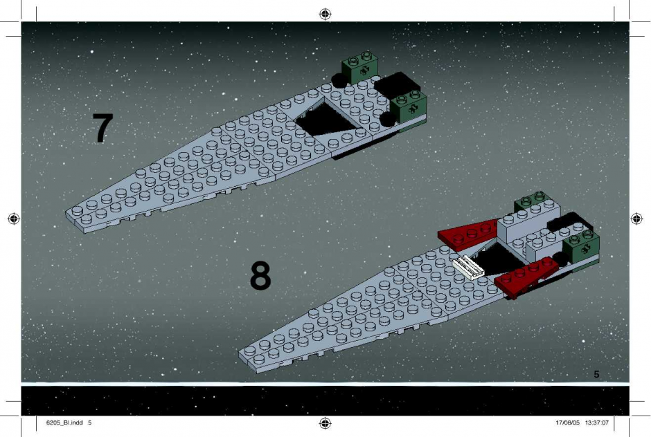 инструкция Истребитель V-wing  шаг 4