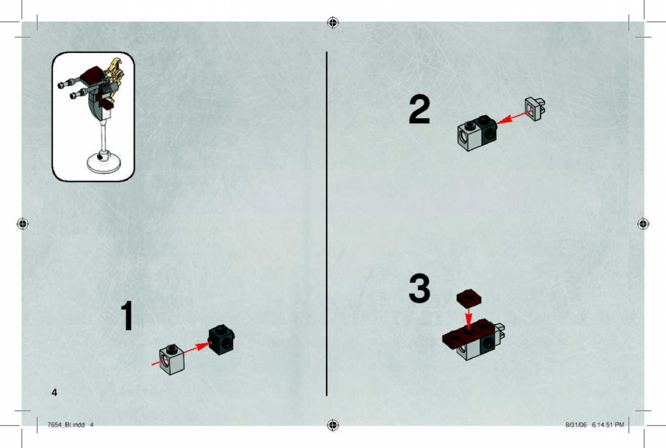 инструкция  Боевой комплект дроидов шаг 3