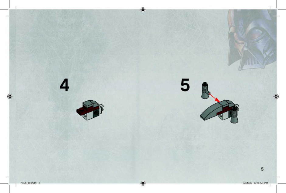 инструкция  Боевой комплект дроидов шаг 4