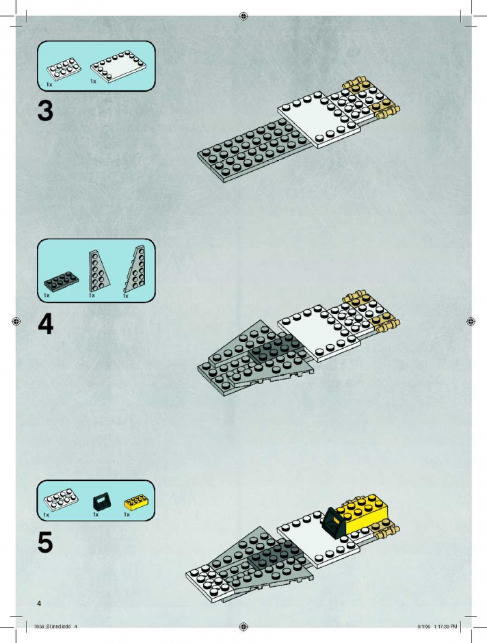 инструкция Y-крылатый истребитель  шаг 3