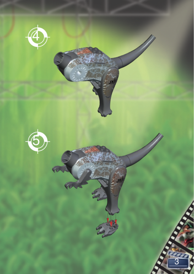 инструкция  Атака Спинозавра шаг 2