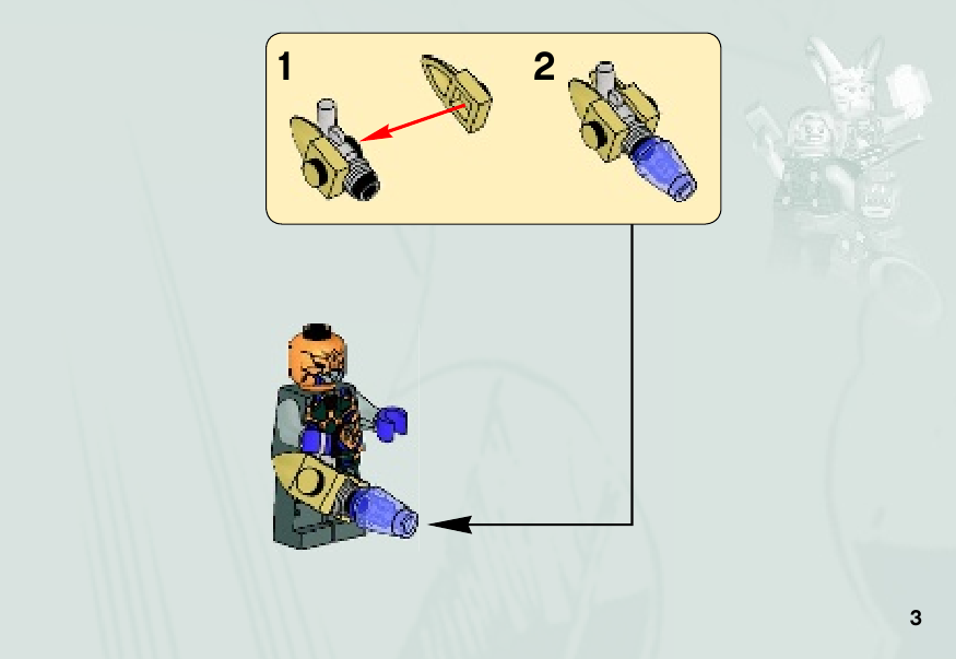 инструкция Мотоцикл Капитана Америки  шаг 2