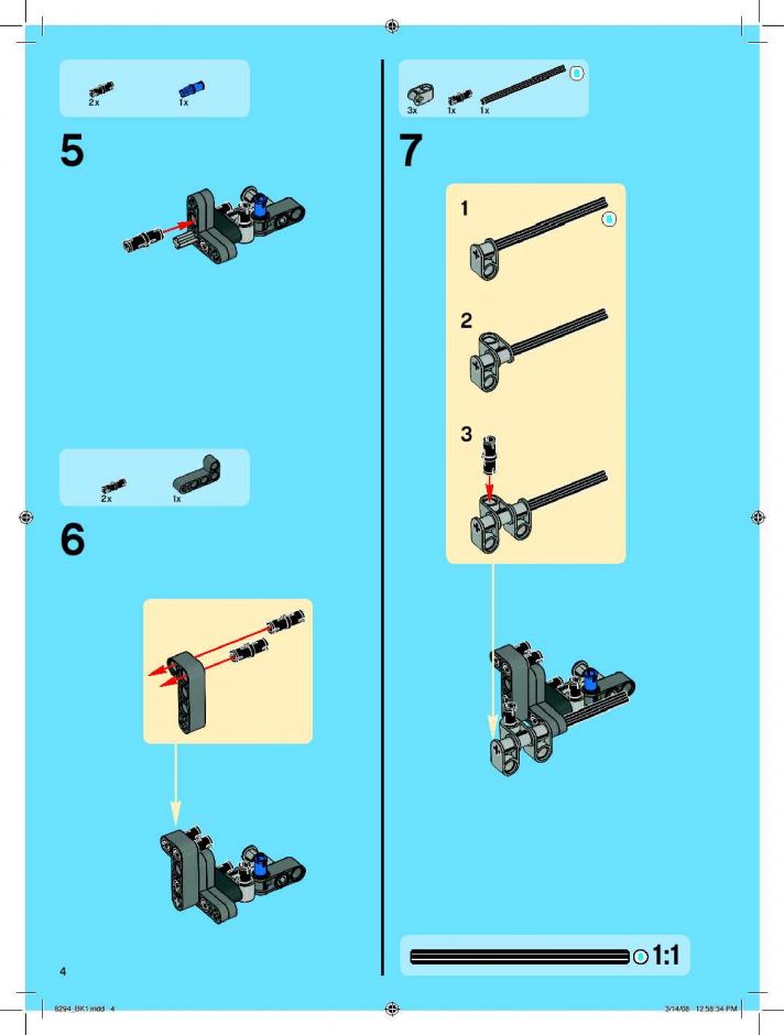 инструкция Technic Kettenbagger-Co-pack шаг 3