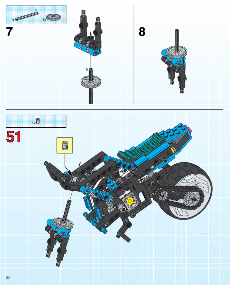 Схема лего мотоцикл