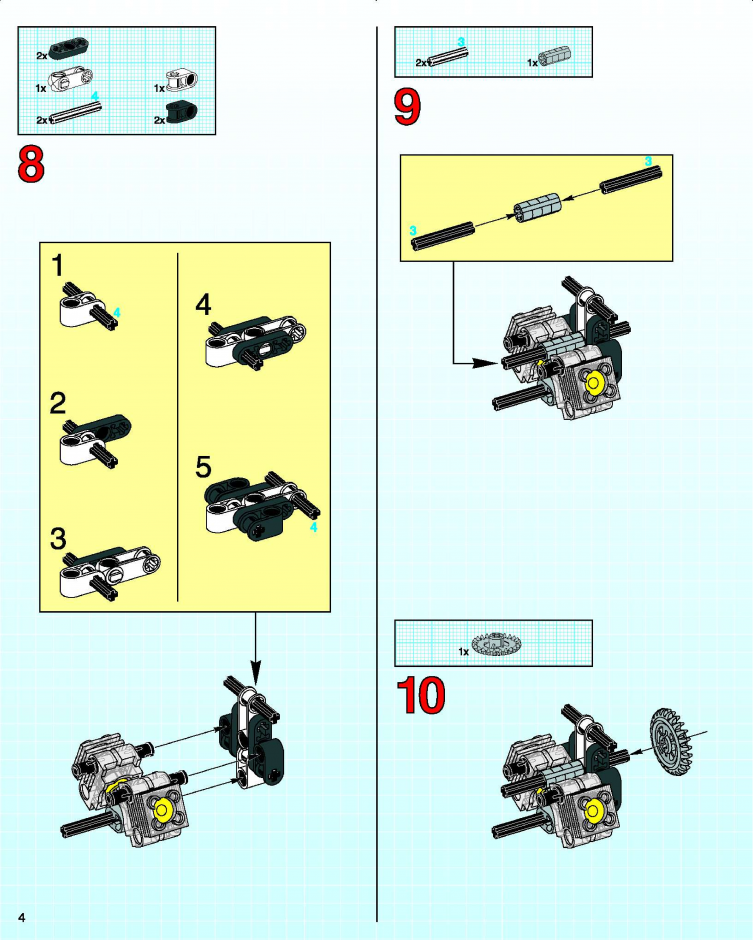 инструкция  Мотоцикл шаг 3