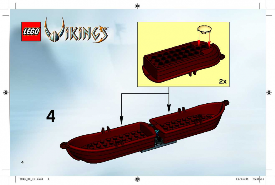 инструкция  Ладья викингов против дракона Виверна шаг 3