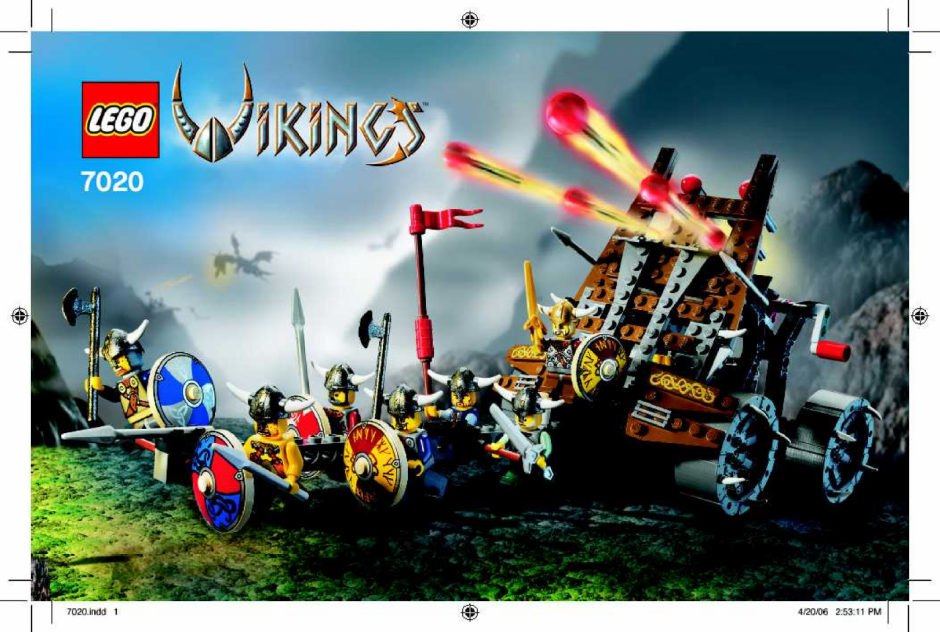  Армия викингов с тяжёлой артиллерийской повозкой