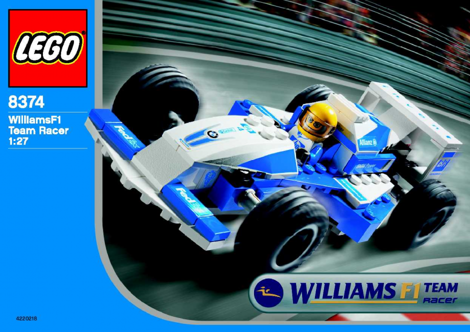  Болид Уильямс команды Формулы-1, масштаб 1:27