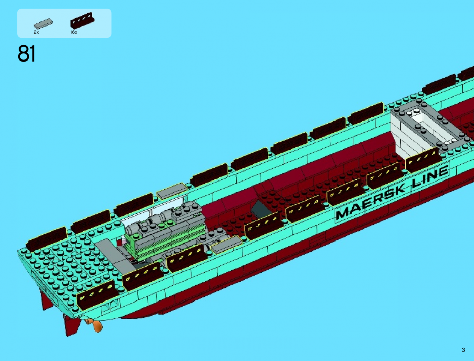 инструкция Контейнеровоз Maersk  шаг 2