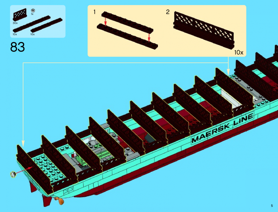 инструкция Контейнеровоз Maersk  шаг 4