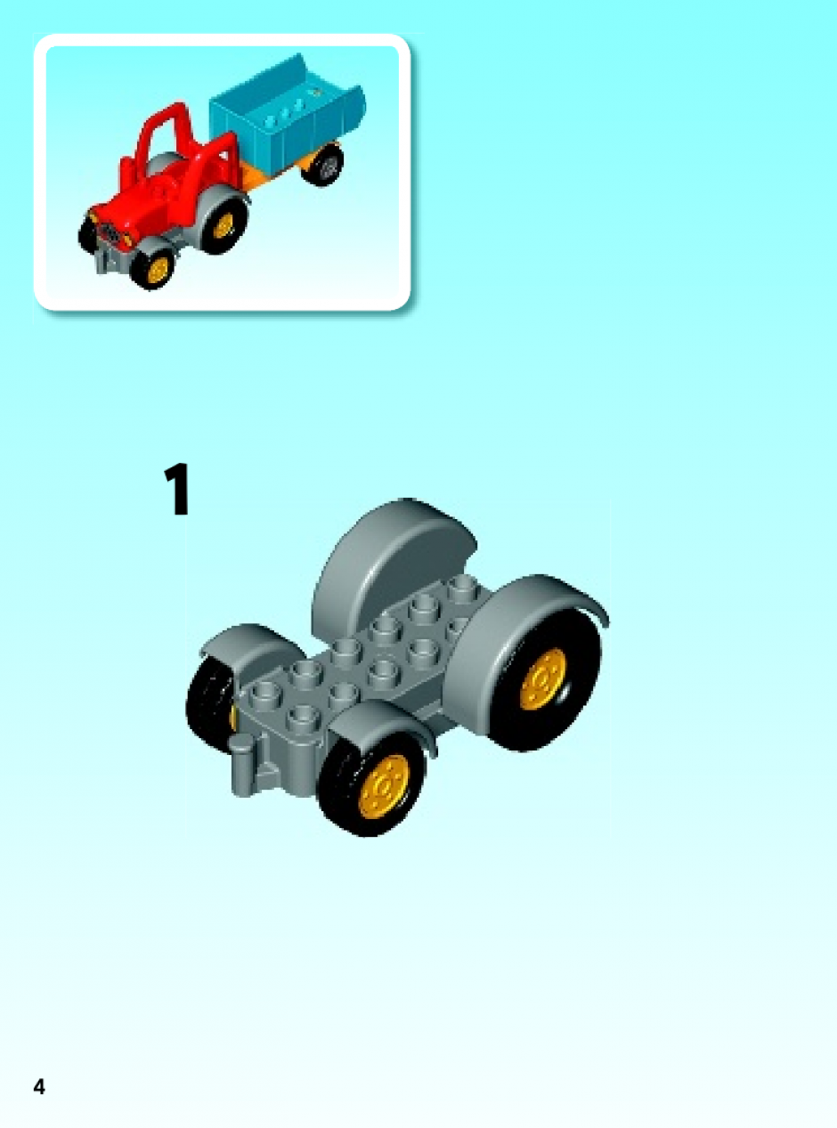 инструкция Сельскохозяйственный трактор  шаг 3