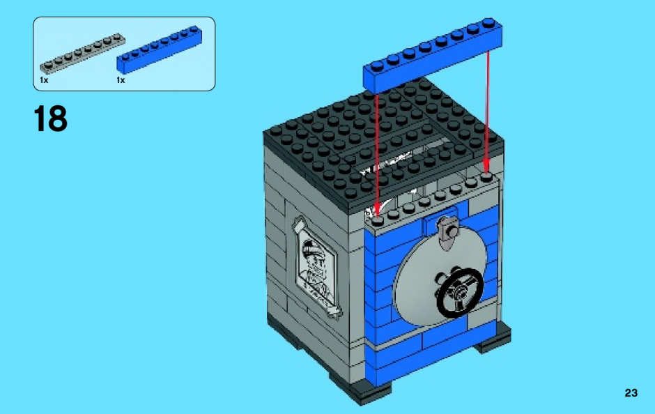 Сейф из лего схема
