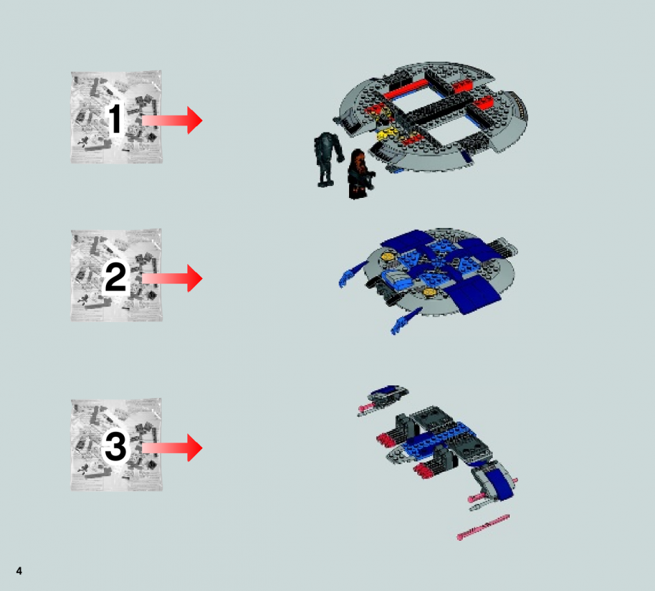 инструкция Боевой корабль дроидов  шаг 3