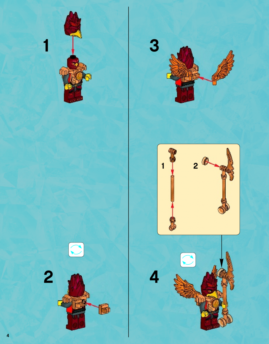 инструкция Огненный летающий Храм Фениксов  шаг 3
