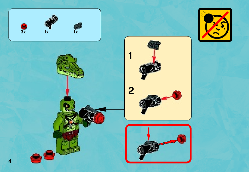 инструкция Лагерь клана Крокодилов  шаг 3