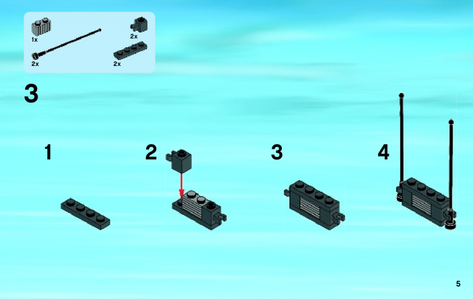 инструкция Набор Lego City для начинающих   шаг 4