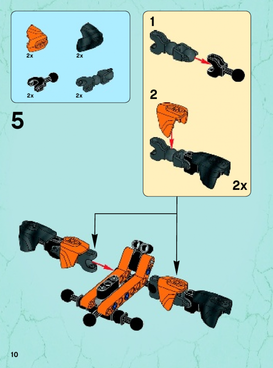 Lego Бурильная машина Балка инструкция. Сборка лего 44025